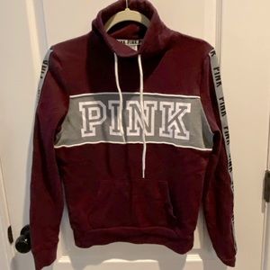 pink high neck comfy long sleeve shirt